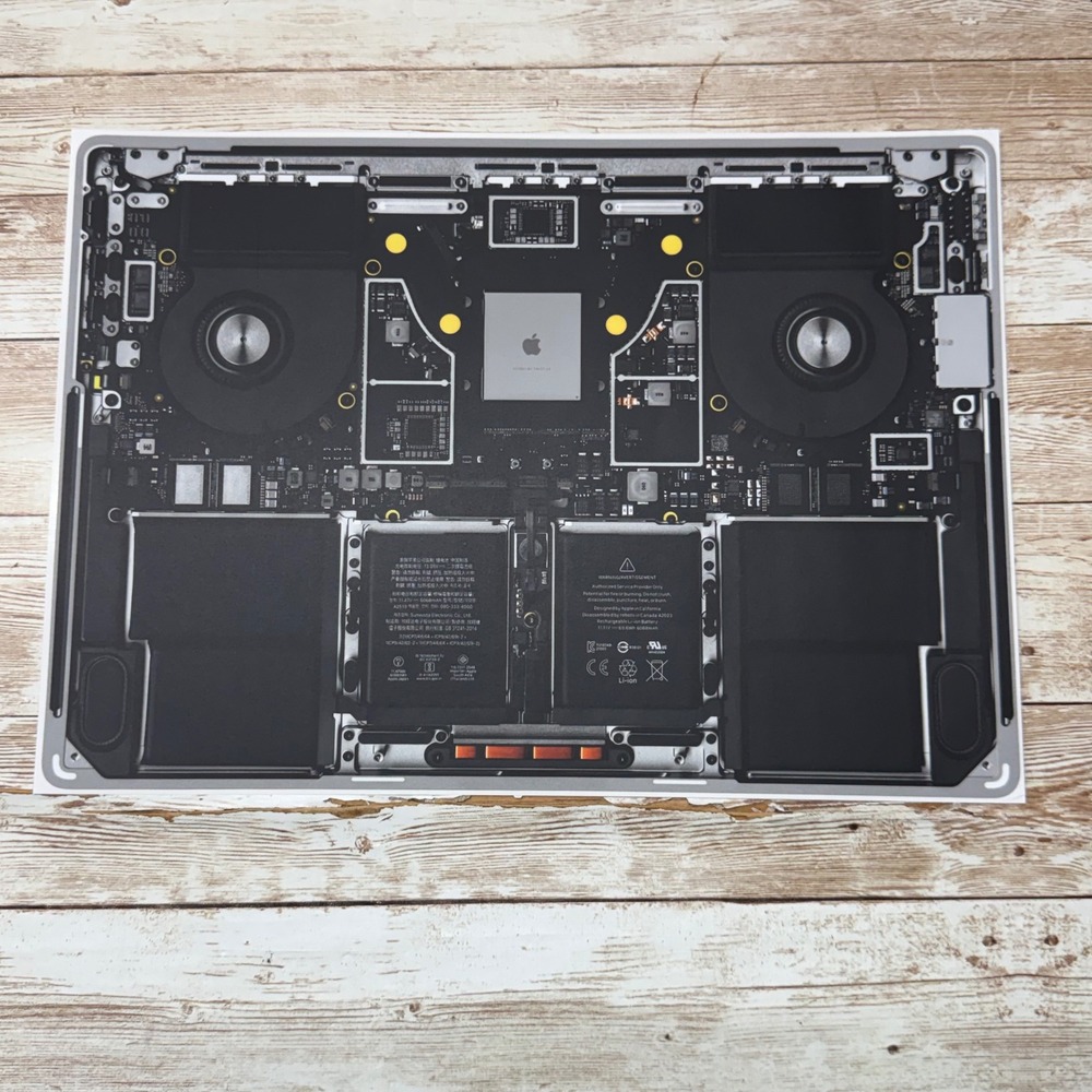 Apple MacBook Pro 14" Laptop Skin Unisex OS Black Teardown Logo Matte Decal